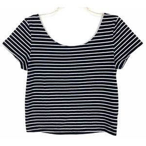 American Eagle Striped Crop Top